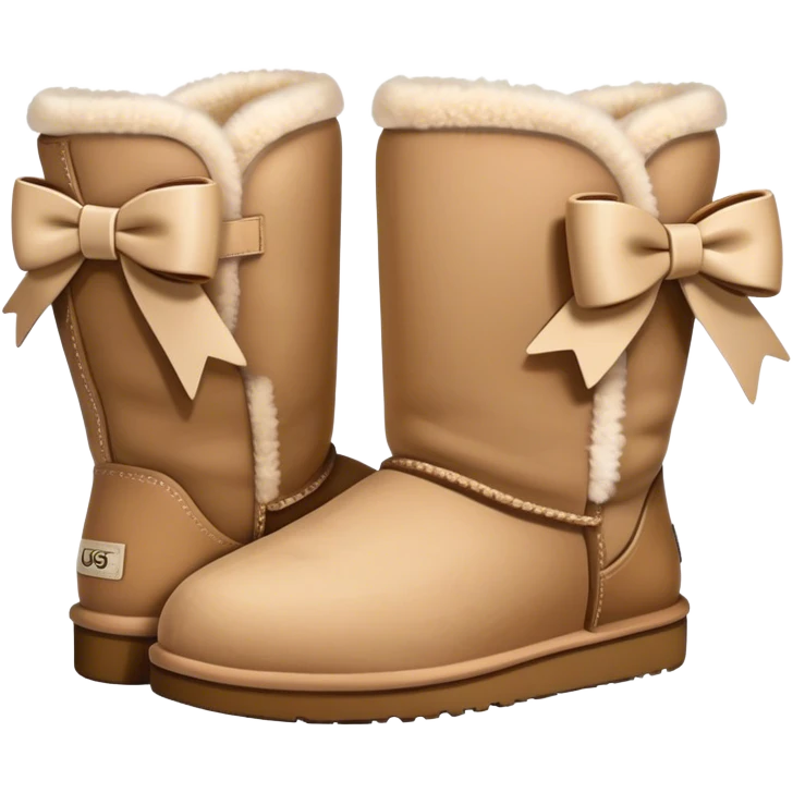 uggs with bow emoji