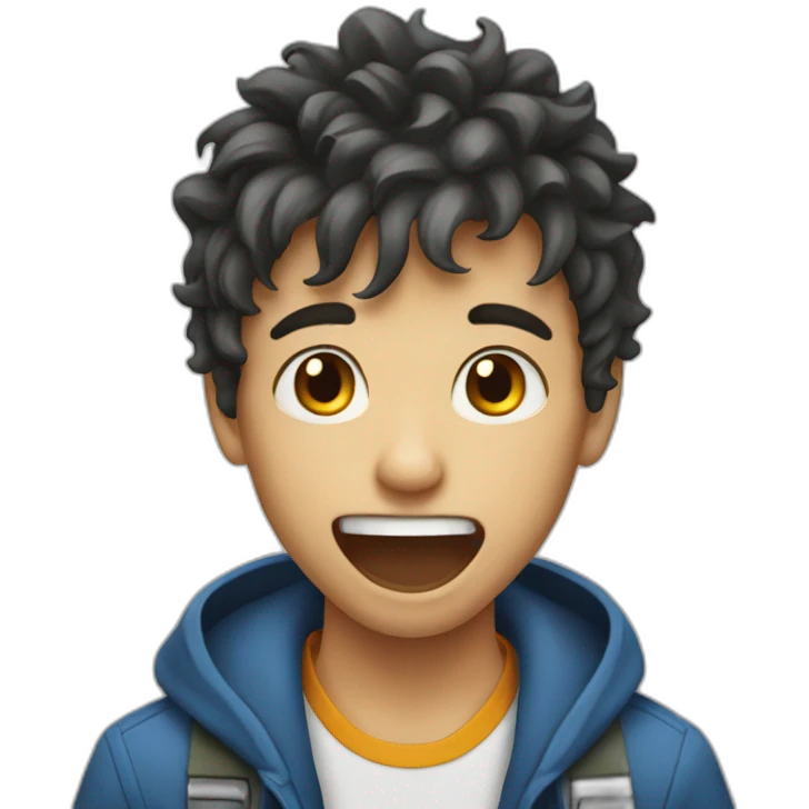 Boy mewing  emoji