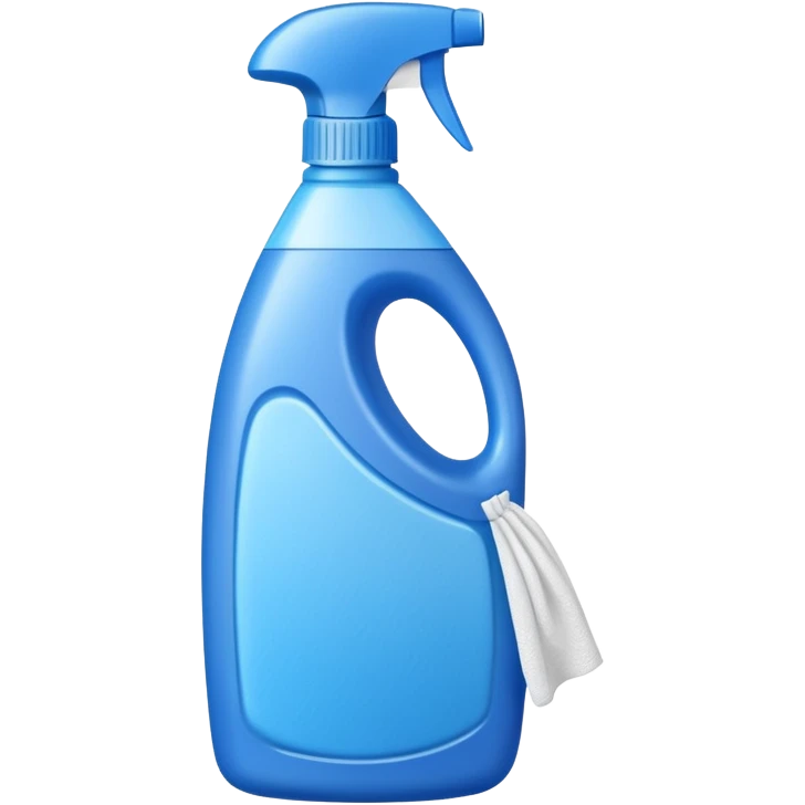 cleaning product and rag emoji