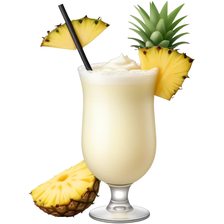 Happy pina colada emoji