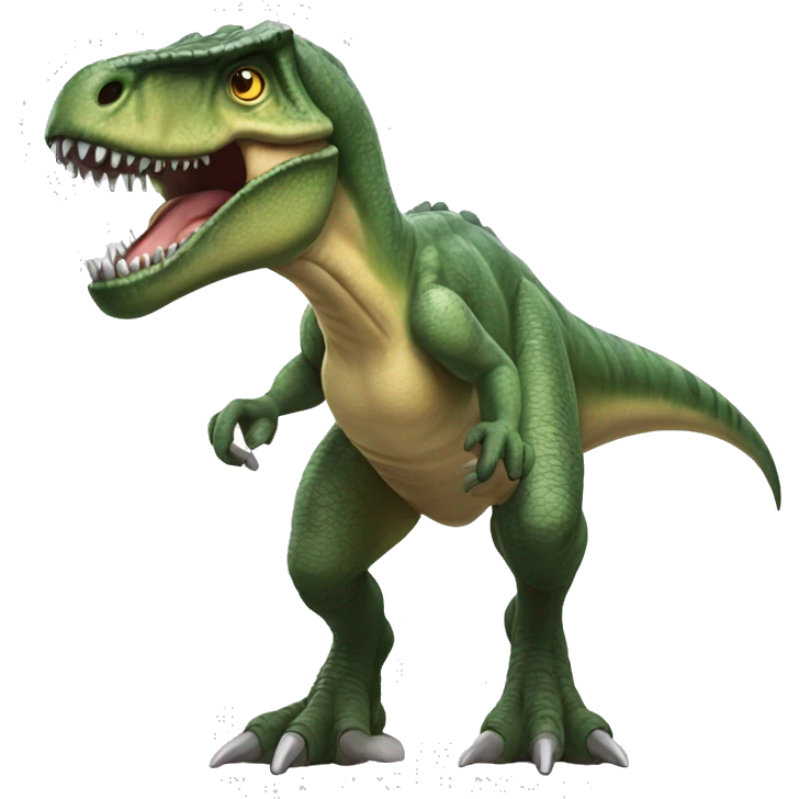 A giganotosaurus emoji. Show whole body emoji