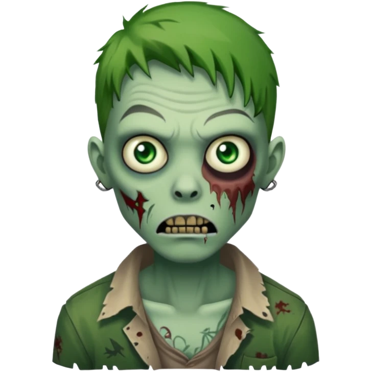 zombie with tattoo emoji