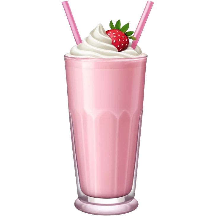 Strawberry milkshake  emoji