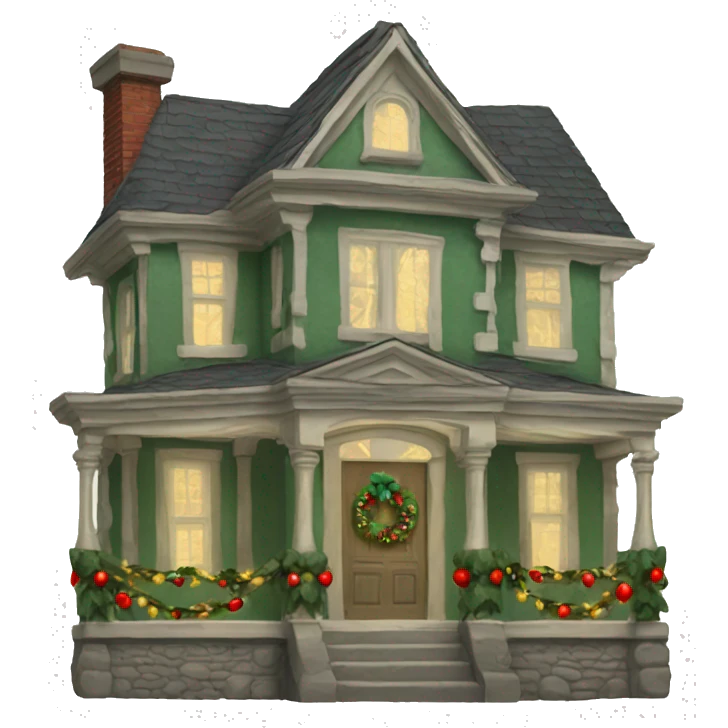 Old money Christmashouse emoji