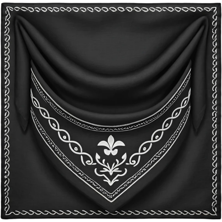 Black bandana emoji