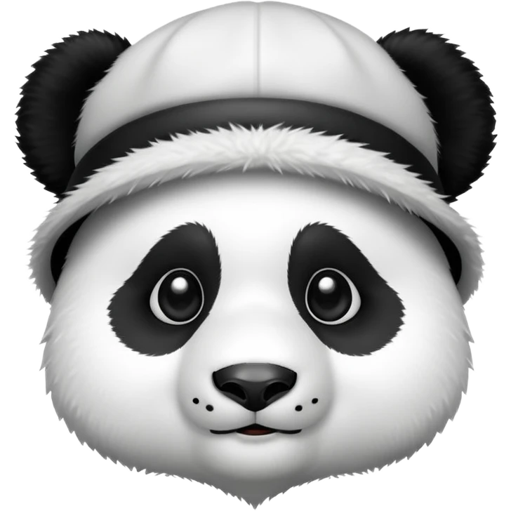 Panda with a hat emoji