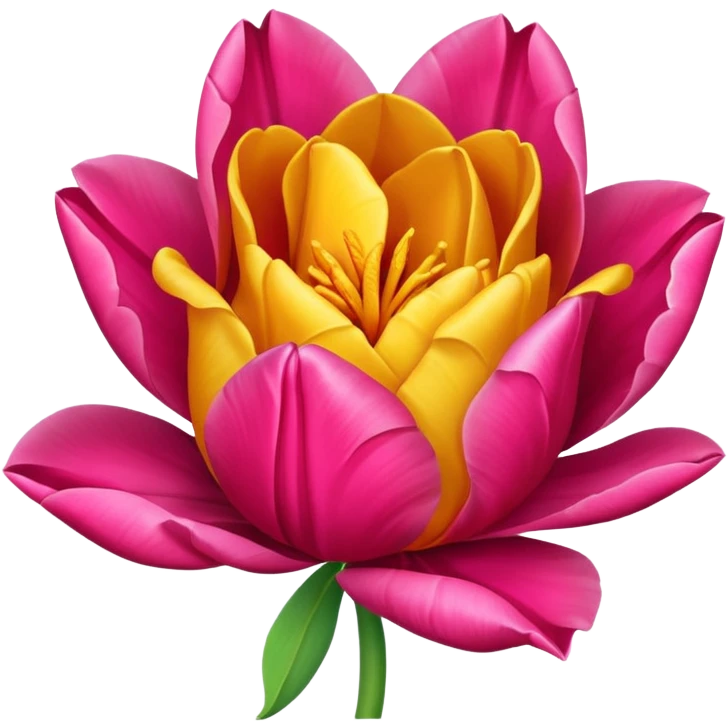 Tulip rose emoji