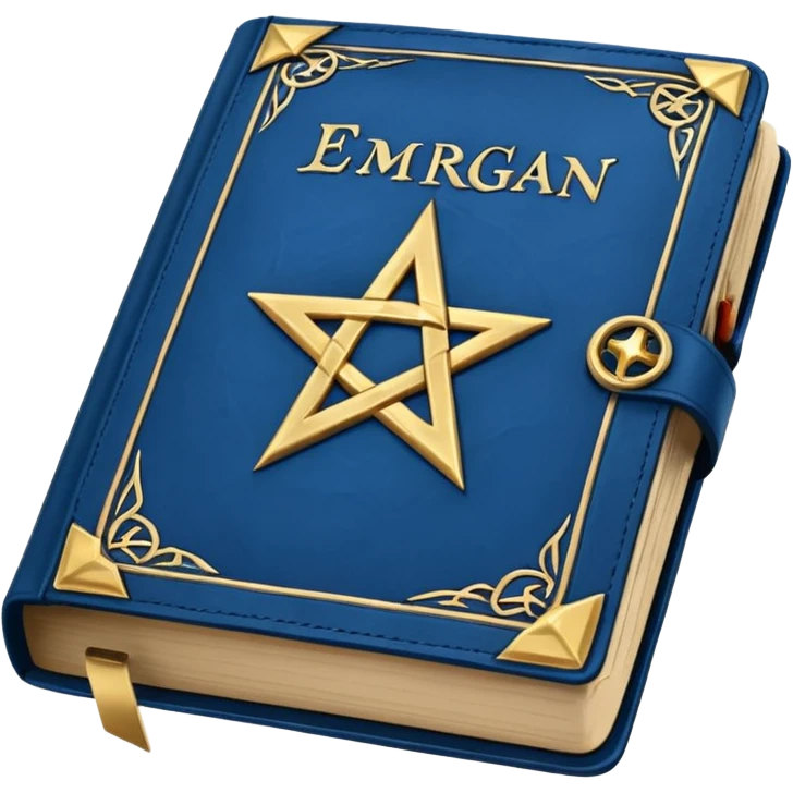 blue spell book emoji
