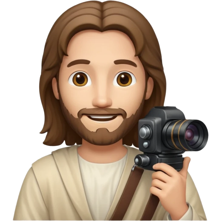 jesus taking a photo emoji