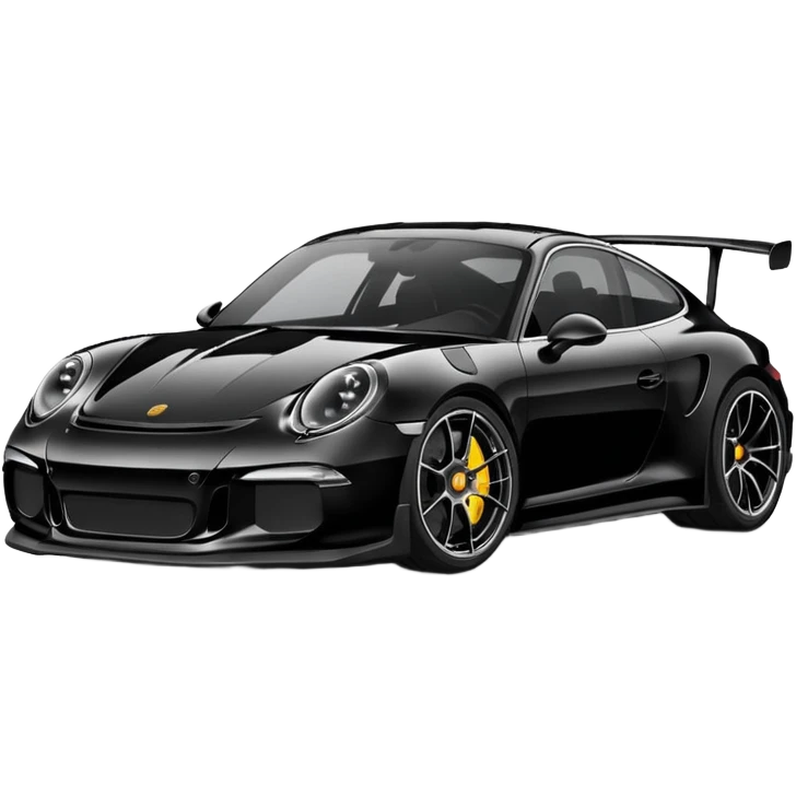 black porsche gt3, black rims emoji