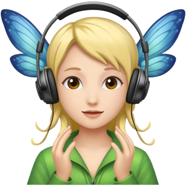 fairy headpones emoji