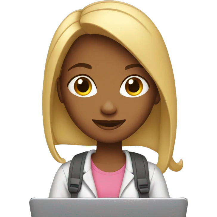 a girl with laptop emoji
