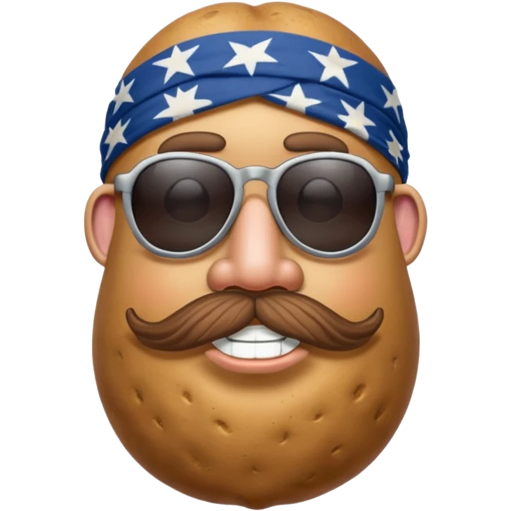 hippie potato head (only head) emoji