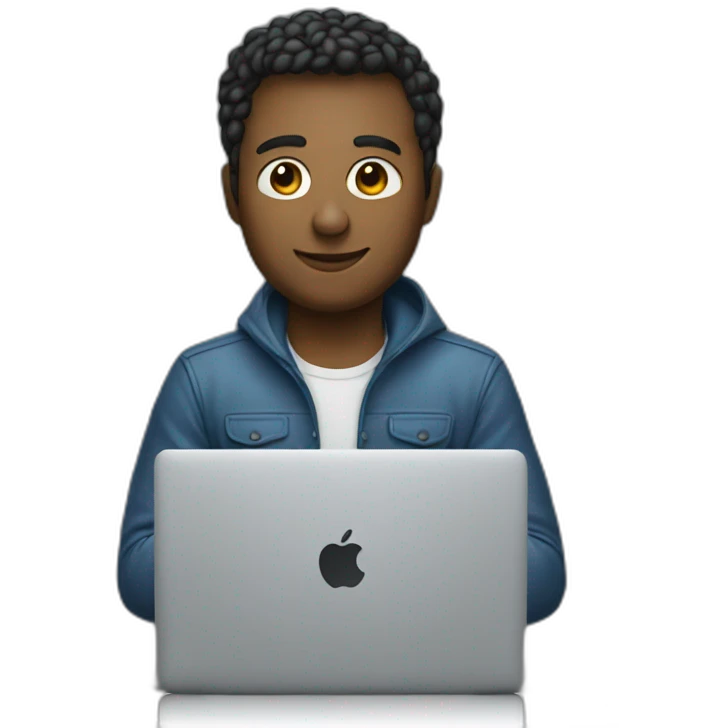 developer with macbook emoji
