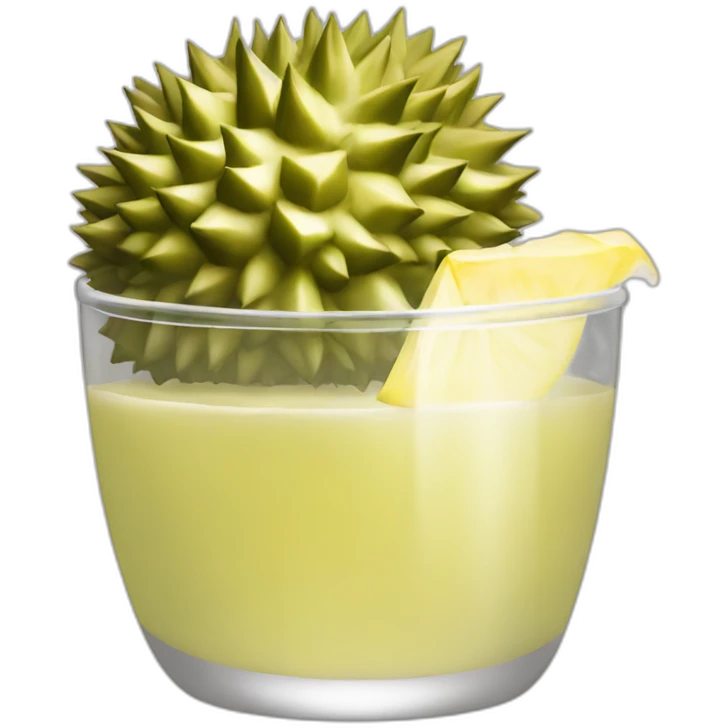 Durian cocktail emoji