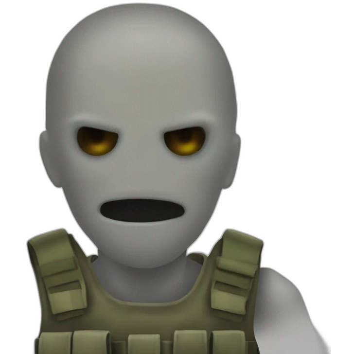 The ghost character of mw2 emoji