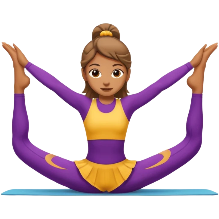 Girl doing the splits emoji