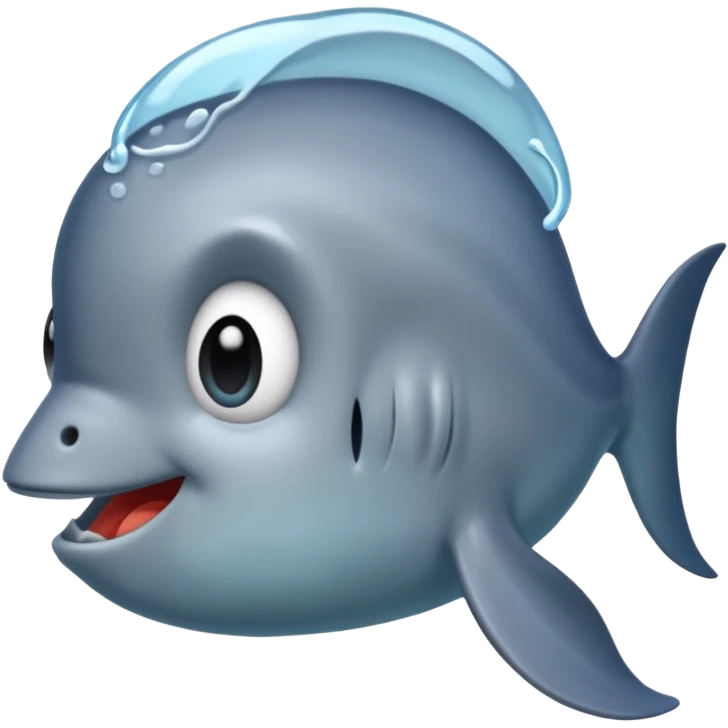 the side view of the head of the bloop emoji