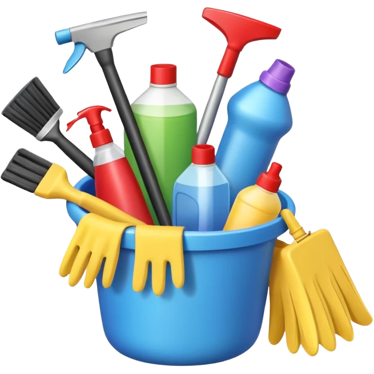 create school cleaning and housekeeping emoji