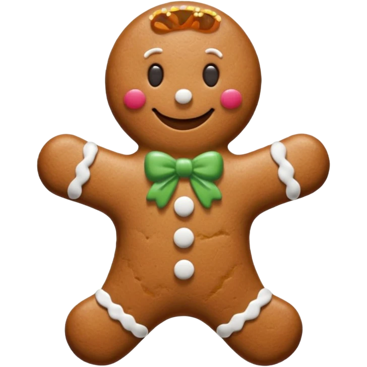 gingerbread man emoji