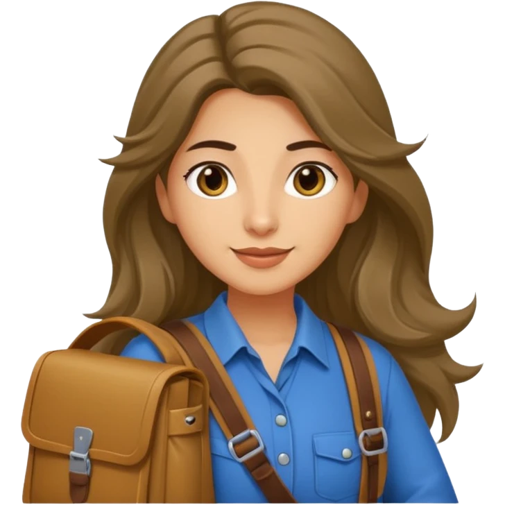 long haired courier woman emoji