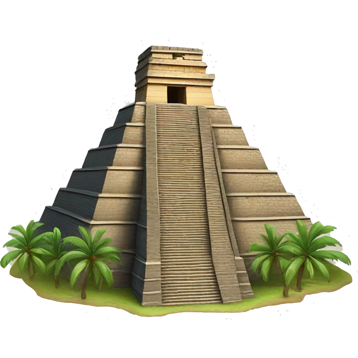 Mayan pyramid emoji