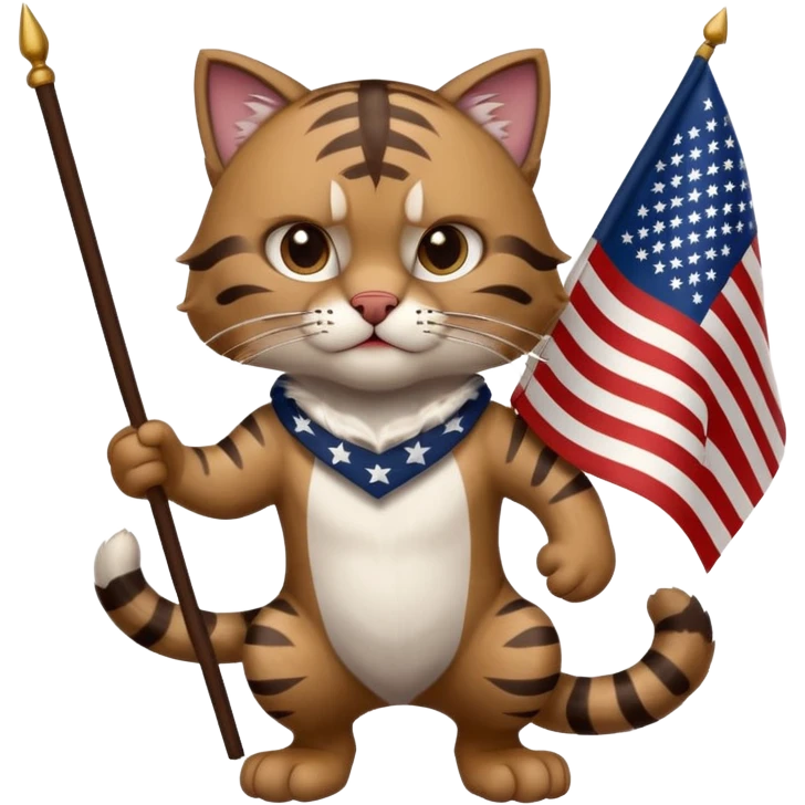 Wildcat with flag emoji