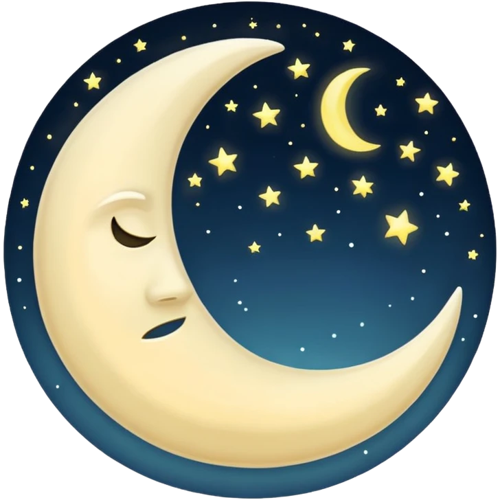 half moon emoji