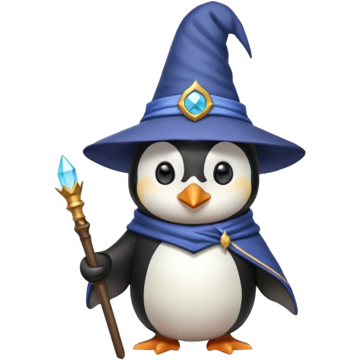 Penguin Wizard emoji