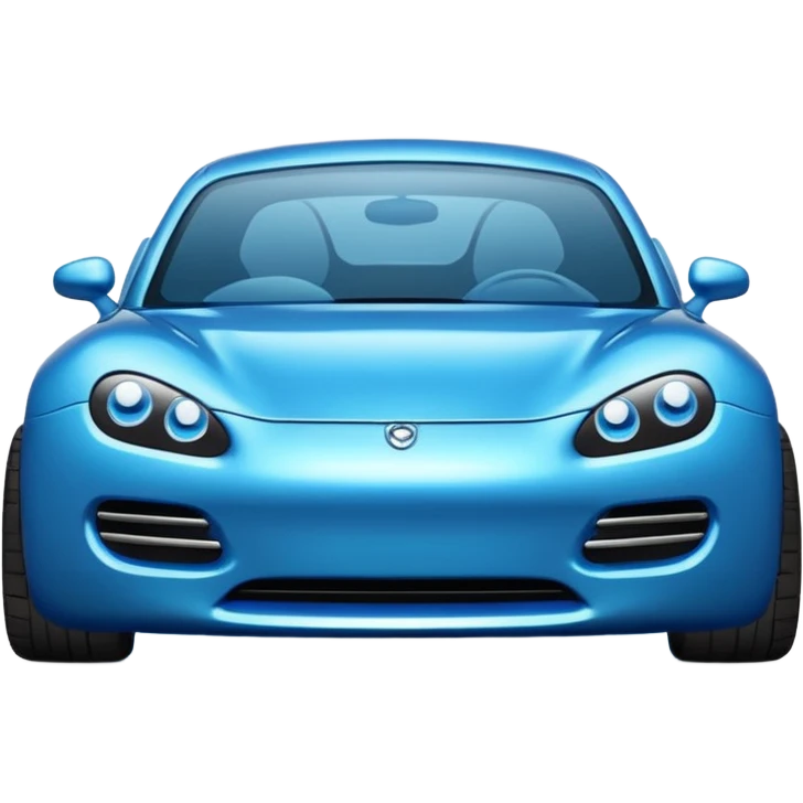 coche bleue certif emoji
