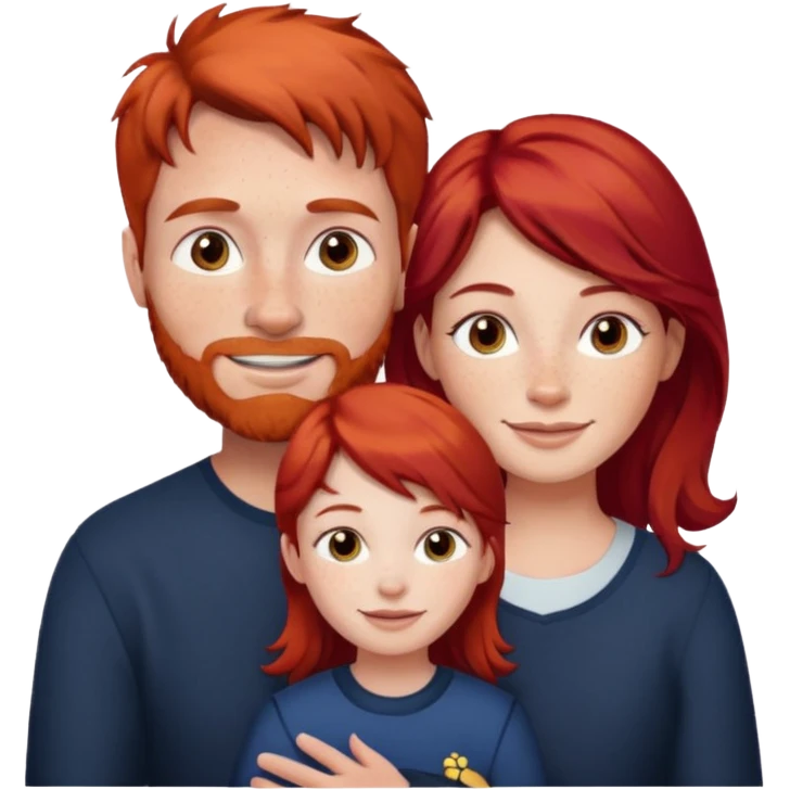 scottish family with son and daughter emoji