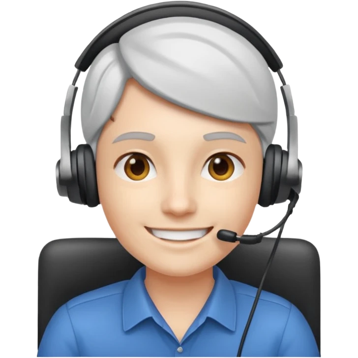 Laptop with Video Call on it, person in call sitting in an office emoji