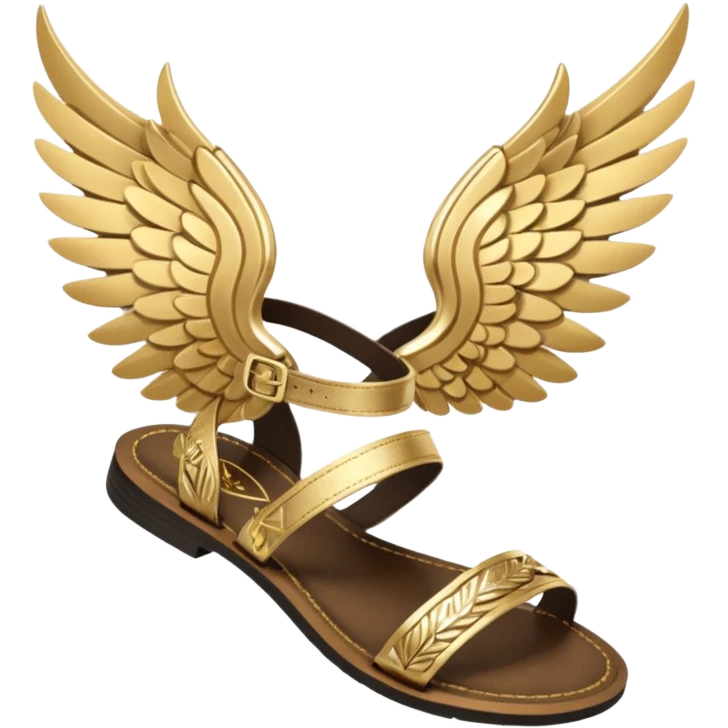 Talaria gold winged sandals hermes emoji
