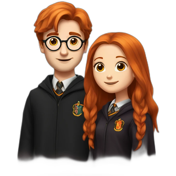 Harry Potter et Ginny Weasley emoji