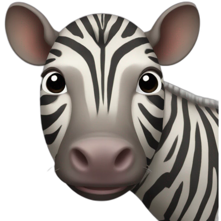 Zebra Babirusa hybrid emoji