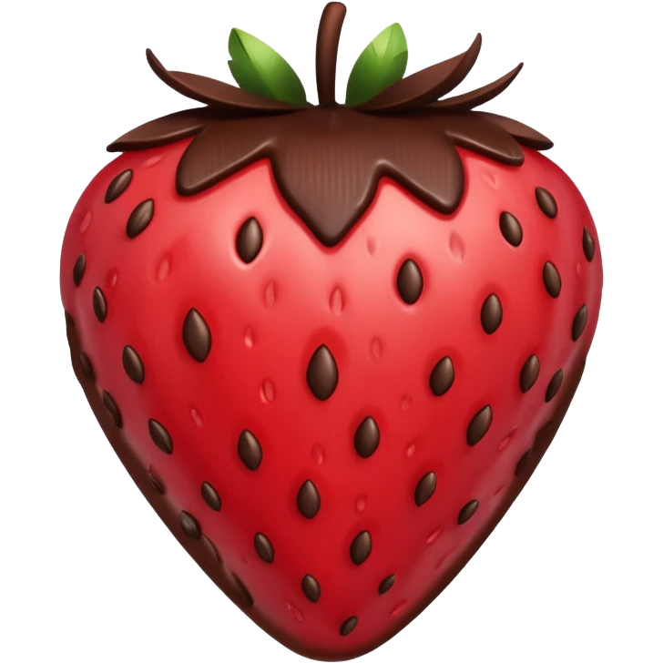 Chocolate covered strawberries  emoji