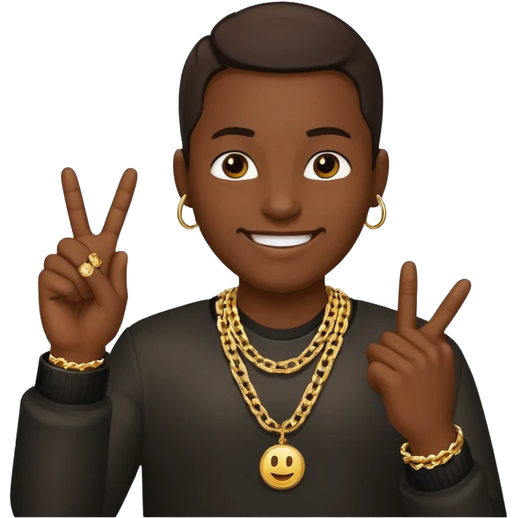 😊🖕🏽 emoji