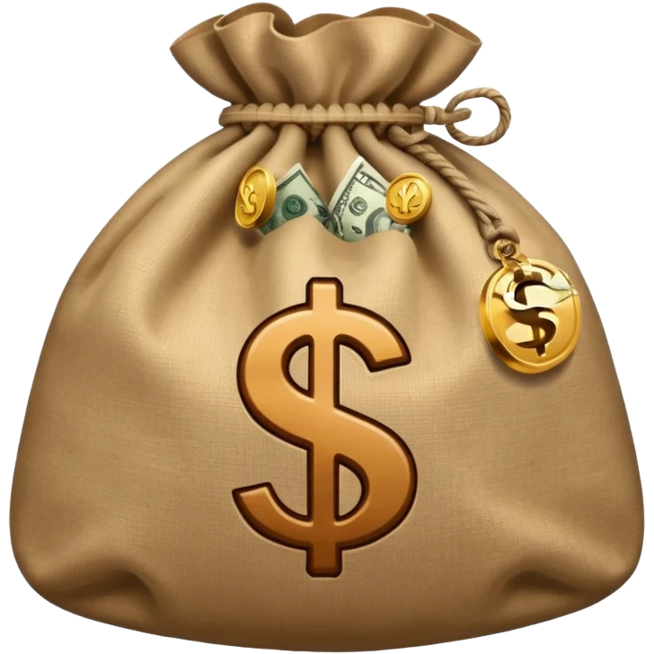money bag emoji with £ sign emoji