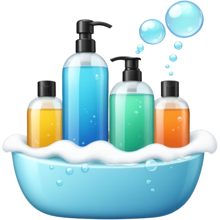 Soap and shampoo emoji