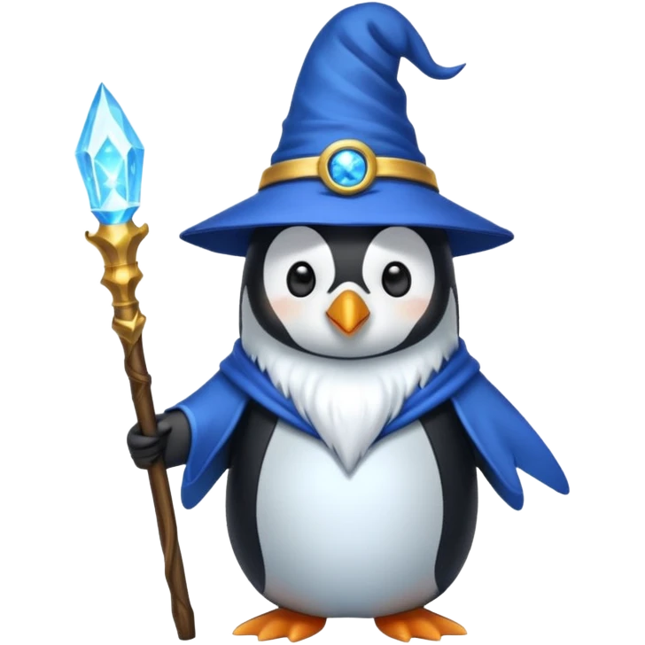 Penguin Wizard emoji