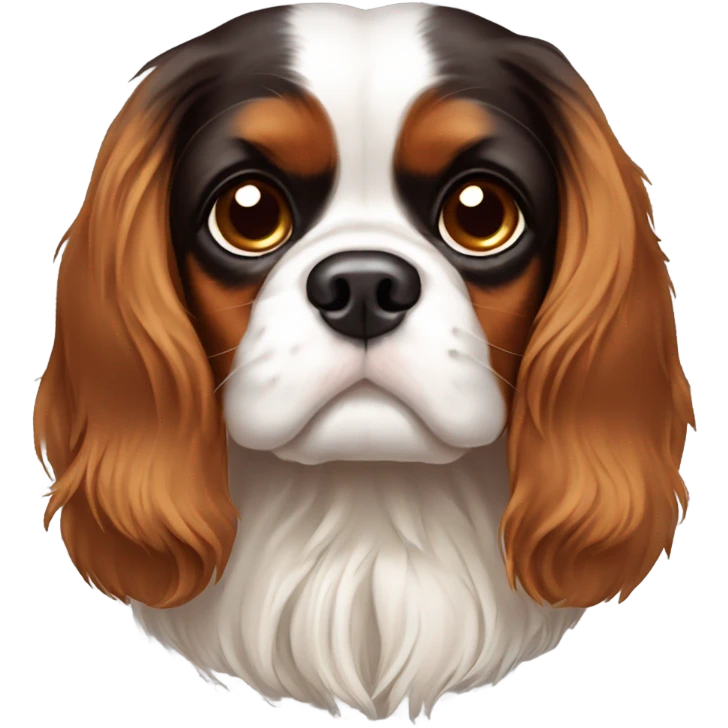 Sad Cavalier King Charles spaniel  emoji