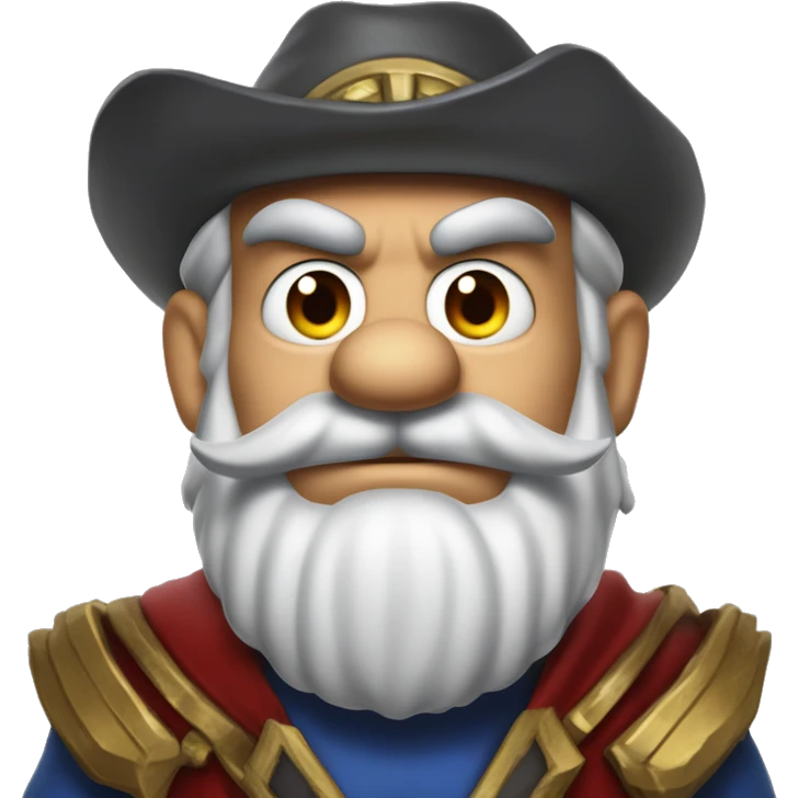 Warcraft mario gem collector in Uncle Scrooge style, mysterious eyes, intricate lips, masterpiece pose emoji