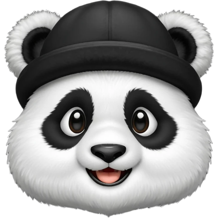 Panda wearing a hat emoji