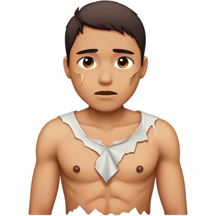 Shirt rip emoji