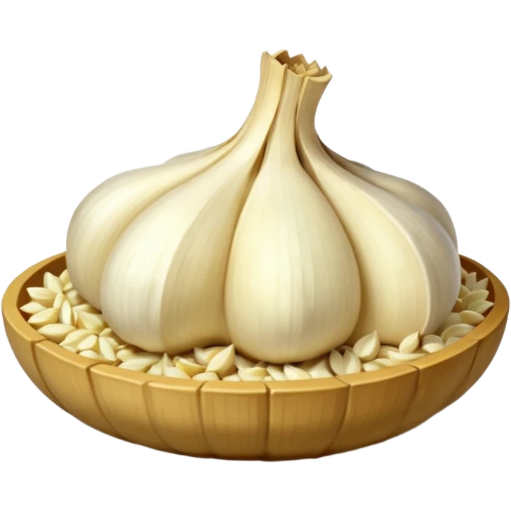 pressed garlic emoji