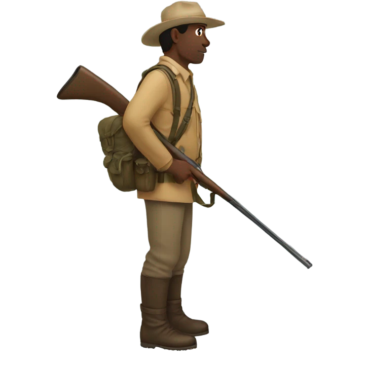 While male hunting emoji