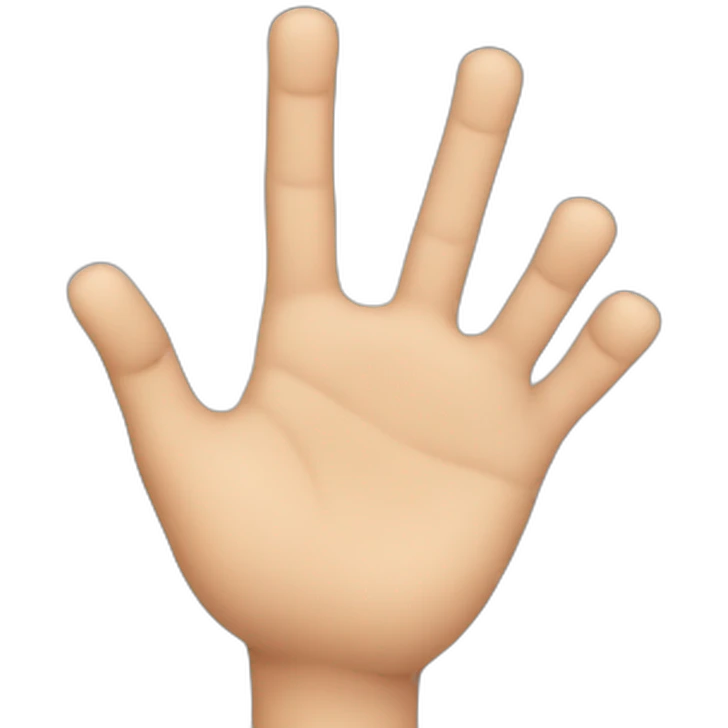 hand with extra finger emoji