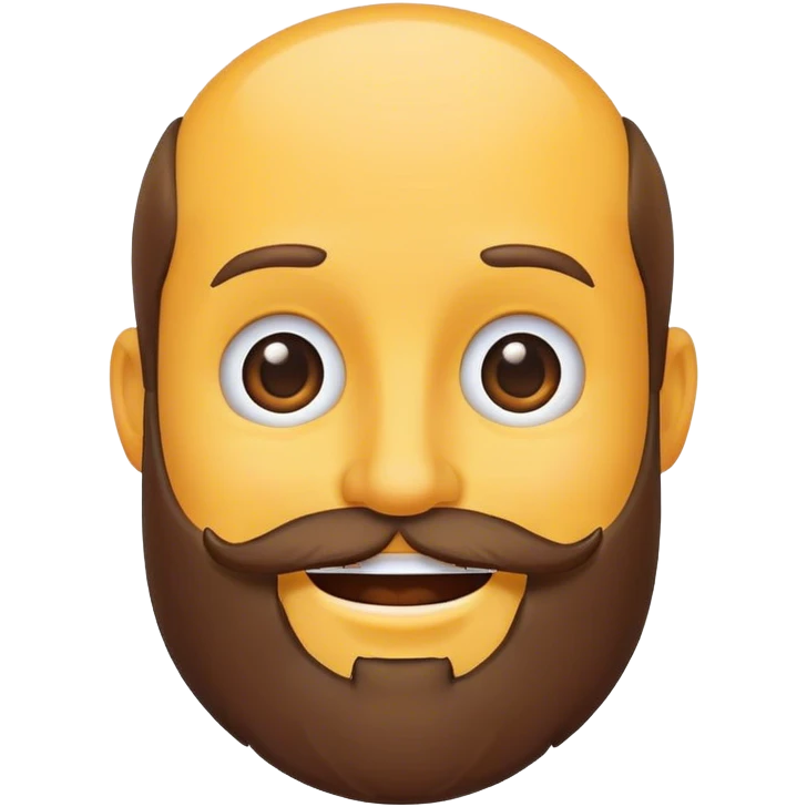 Смайл с бородой emoji