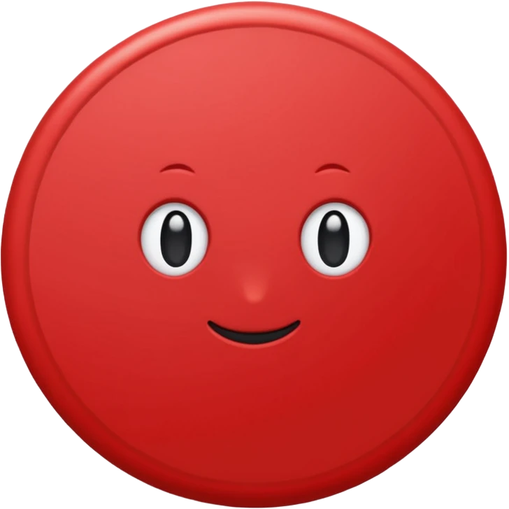 Shape: Solid red circle.

Text: Big white 35 in the middle, bold, slightly tilted. emoji