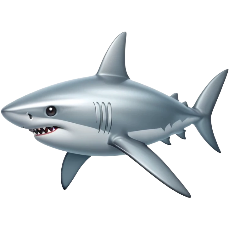 silver shark emoji